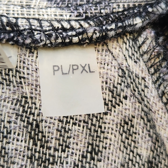 SOFT SURROUNDINGS Womens Cardigan Large Leaf Stitch Waterfall Wool Blend Autumn - Picture 4 of 11